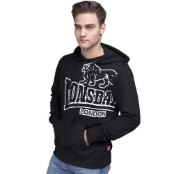 суичър,мъжки,пуловери,lonsdale,tadley,hoodie,black,(black,ecru)