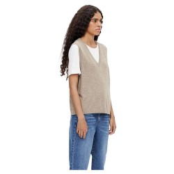 блуза,дамски,пуловери,дамски,плетени,дрехи,object,thess,v,neck,sweater,green,(fossil,detail,melange)