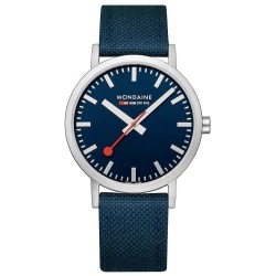 часовник,часовници,mondaine,classic,40,mm,watch,deepest,blue,st.,steel,brushed,(blue)