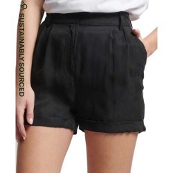 къси,панталони,дамски,панталони,superdry,studios,cupro,shorts,black,(black)