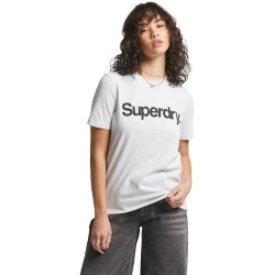 тениска,дамски,тениски,superdry,cl,short,sleeve,t,shirt,ice,marl,(white)