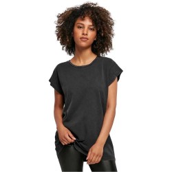 тениска,дамски,тениски,build,your,brand,acid,washed,extended,short,sleeve,t,shirt,black