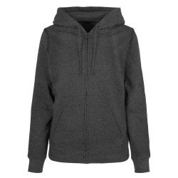 блуза,дамски,блузи,build,your,brand,basic,full,zip,sweatshirt,charcoal,(grey)