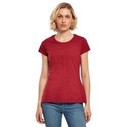 тениска,дамски,тениски,build,your,brand,basic,short,sleeve,t,shirt,burgundy,(red)