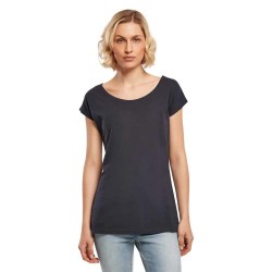 тениска,дамски,тениски,build,your,brand,wide,neck,short,sleeve,t,shirt,navy,(blue)