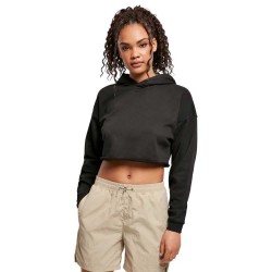 суичър,дамски,блузи,urban,classics,oversized,cropped,hoodie,black,(black)