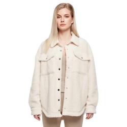 Риза с дълъг ръкав Urban classics Sherpa long sleeve shirt - White (White Sand) риза,с,дълъг,ръкав,дамски,ризи,urban,classics,sherpa,long,sleeve,shirt,white,(white,sand)