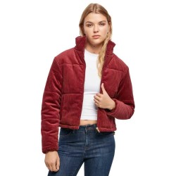яке,дамски,якета,и,палта,urban,classics,corduroy,puffer,jacket,burgundy,(red)