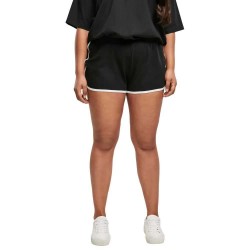 къси,панталони,дамски,панталони,urban,classics,organic,interlock,retro,shorts,black,white,(black)