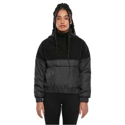 яке,дамски,якета,и,палта,urban,classics,sherpa,mix,jacket,black