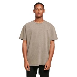 тениска,мъжки,тениски,build,your,brand,acid,washed,heavy,oversize,short,sleeve,t,shirt,grey,(dark,khaki)
