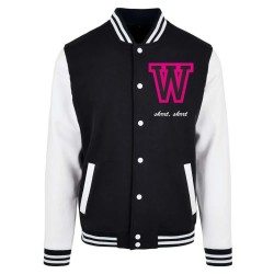 Яке Mister tee Wonderful College jacket - Black (Black / White) яке,мъжки,якета,mister,tee,wonderful,college,jacket,black,(black,white)