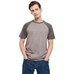 Тениска Urban classics Raglan Contrast short sleeve T-shirt - Grey (Asphalt / Dark Shadow) тениска,мъжки,тениски,urban,classics,raglan,contrast,short,sleeve,t,shirt,grey,(asphalt,dark,shadow)