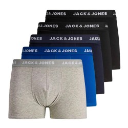 боксерки,мъжко,бельо,jack,&,jones,basic,plain,boxers,5,units,black,(black)