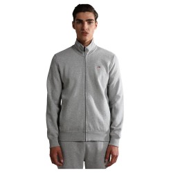 блуза,мъжки,пуловери,napapijri,balis,full,zip,sweatshirt,grey,(medium,grey,melange)