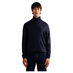 Блуза Napapijri Damavand 4 half zip sweater - Blue (Blue Marine) блуза,мъжки,пуловери,дамски,пуловери,napapijri,damavand,4,half,zip,sweater,blue,(blue,marine)