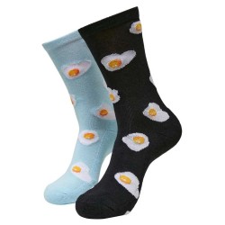 чорапи,мъжки,чорапи,mister,tee,fried,egg,socks,2,pairs,multicolor,(black,light,blue)