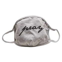 други,аксесоари,mister,tee,pray,wording,face,mask,grey,(heather,grey)