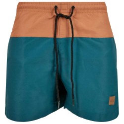 бански,гащета,мъжки,бански,костюми,urban,classics,block,swimming,shorts,teal,toffee,(blue)