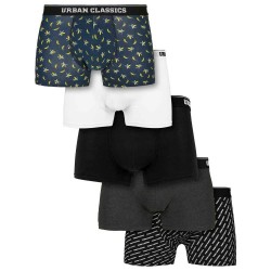 боксерки,мъжко,бельо,urban,classics,boxers,5,units,charcoal,black,white,(multicolor)