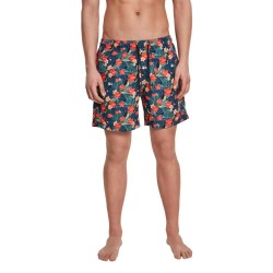 Бански гащета Urban classics Pattern swimming shorts - Blue (Black / Tropical) бански,гащета,мъжки,бански,костюми,urban,classics,pattern,swimming,shorts,blue,(black,tropical)