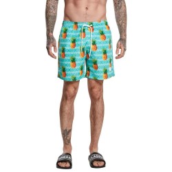 Бански гащета Urban classics Pattern swimming shorts - Blue (Pineapple) бански,гащета,мъжки,бански,костюми,urban,classics,pattern,swimming,shorts,blue,(pineapple)