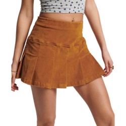 пола,дамски,поли,и,рокли,superdry,vintage,cord,pleat,mini,skirt,caramel,cafe,(brown)