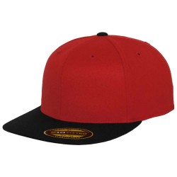 Шапка Flexfit Premium 210 Fitted 2-Tone cap - Red (Red / Black) шапка,всички,шапки,flexfit,premium,210,fitted,2,tone,cap,red,(red,black)