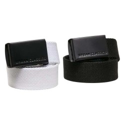 Колан Urban classics UCK305 belt 2 units - Black (Black / White) колан,колани,urban,classics,uck305,belt,2,units,black,(black,white)