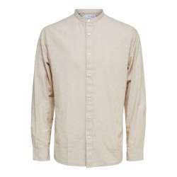 риза,с,дълъг,ръкав,мъжки,ризи,selected,regular,new,linen,china,long,sleeve,shirt,white,(incense)
