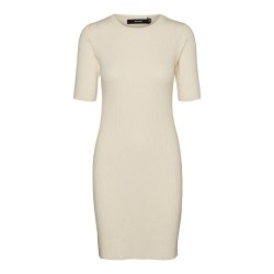 рокля,дамски,поли,и,рокли,vero,moda,gold,2,4,o,neck,vip,short,sleeve,short,dress,birch,(white)