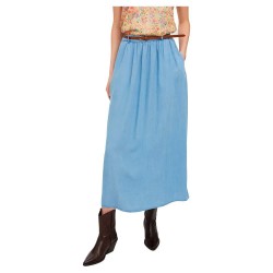 пола,дамски,поли,и,рокли,vero,moda,lina,ankle,belt,high,waist,midi,skirt,blue,(light,blue)