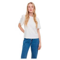 тениска,дамски,тениски,vero,moda,nanett,short,sleeve,t,shirt,snow,white,(white)