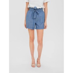 къси,панталони,дамски,панталони,vero,moda,paulina,paperbag,high,waist,shorts,blue,(medium,blue,denim)