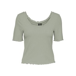 тениска,дамски,тениски,vero,moda,polly,sb5,short,sleeve,t,shirt,desert,sage,(green)