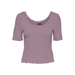 тениска,дамски,тениски,vero,moda,polly,sb5,short,sleeve,t,shirt,elderberry,(purple)