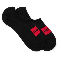 чорапи,дамски,чорапи,hugo,label,short,socks,2,pairs,black,(black)