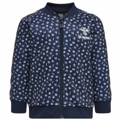 блуза,детски,блузи,hummel,troy,full,zip,sweatshirt,blue,(black,iris)