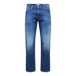 дънки,мъжки,панталони,selected,straight,scott,jeans,blue