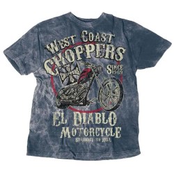 тениска,мъжки,тениски,west,coast,choppers,el,diablo,short,sleeve,t,shirt,blue,(vintage,blue)