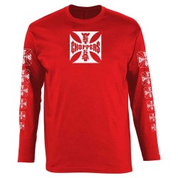 блуза,мъжки,пуловери,west,coast,choppers,og,logo,sweatshirt,red,(red)