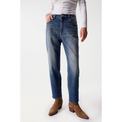 дънки,дамски,панталони,salsa,jeans,boyfriend,cropped,jeans,blue