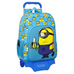 раница,раници,safta,minions,minionstatic,wheeled,backpack,multicolor,(blue)