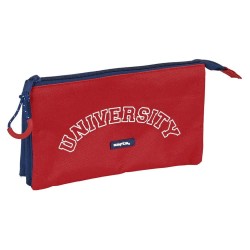 канцеларски,принадлежности,safta,university,pencil,case,multicolor,(red)