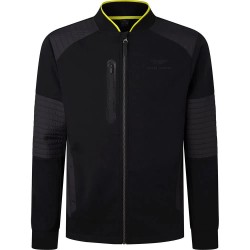 блуза,мъжки,пуловери,hackett,amr,moto,bomber,full,zip,sweatshirt,black