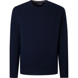 блуза,мъжки,пуловери,hackett,lambswool,sweater,navy,(blue)
