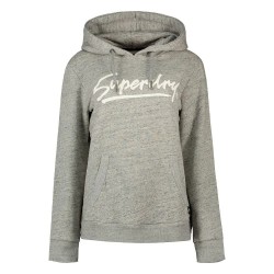 Суичър Superdry Vintage Downtown Scripted hoodie - Grey (Athletic Grey Marl) суичър,дамски,блузи,superdry,vintage,downtown,scripted,hoodie,grey,(athletic,grey,marl)