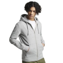 блуза,мъжки,пуловери,superdry,vintage,logo,emb,hood,full,zip,sweatshirt,grey