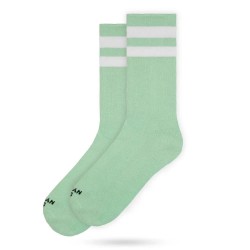 Чорапи American socks Jade Cotton Half long socks - White (White / Blue) чорапи,мъжки,чорапи,дамски,чорапи,american,socks,jade,cotton,half,long,socks,white,(white,blue)