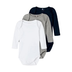 детски,облекла,за,момчета,name,it,dark,sapphire,long,sleeve,body,3,units,multicolor,(dark,sapphire)